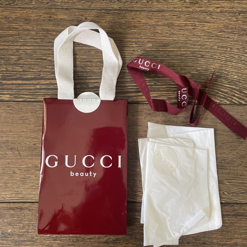 Gucci beauty burgundy gift bag - beauty,