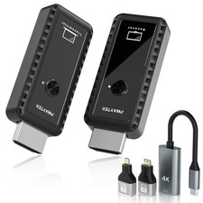 PWAYTEK Wireless HDMI Transmitter and Receiver with 4K Decode, 1080P Output