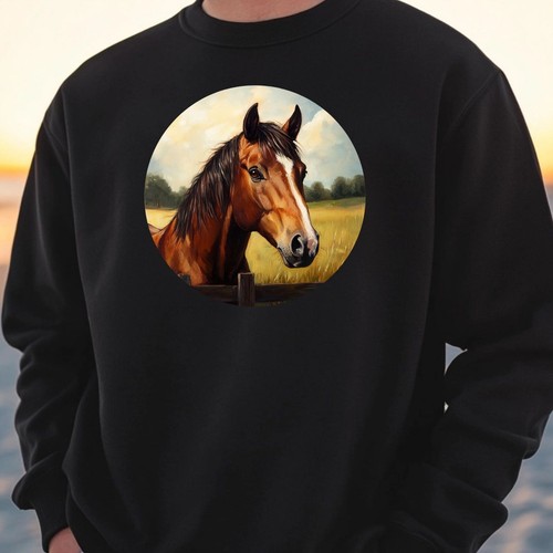 Horse portrait sweatshirt cosy - portrait,