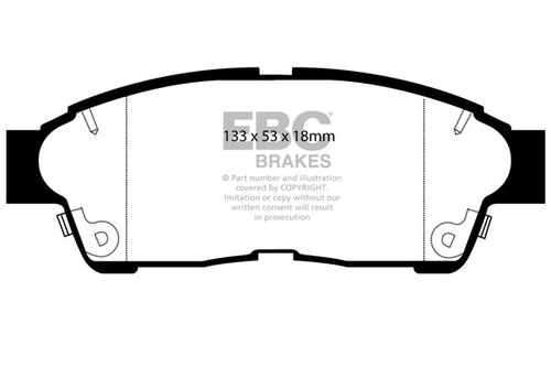 Ebc greenstuff front - front, brake