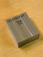 304 STAINLESS STEEL SQUARE BAR BILLET OFF CUT 175 X 140 X 60MM THICKNESS