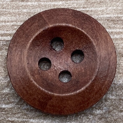 20mm brown wooden buttons - buttons, 4