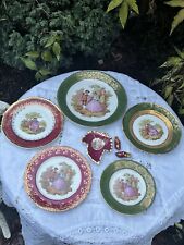 Limoges Fragonard Plates and decorative shoes