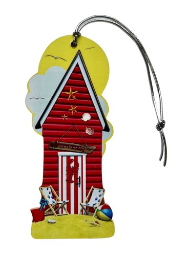 Red beach hut hanging - red,