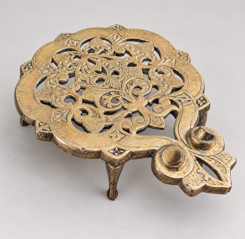 Antique victorian trivet brass - victorian,