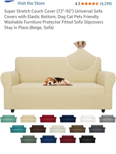 Stretch loveseat cover - loveseat, 3