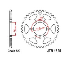 JT Steel Rear Sprocket 520 47T
