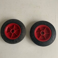Pair of Vintage Trolly Wheels