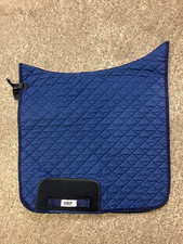 HRP Equestrian wing quilted dressage numnah navy blue Large (new)