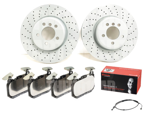 Front drilled brake discs - front,