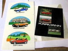 KARMANN Car Manufacturer Press Pack + Stickers 1990s Eng/Fr/Ger Text VW FORD