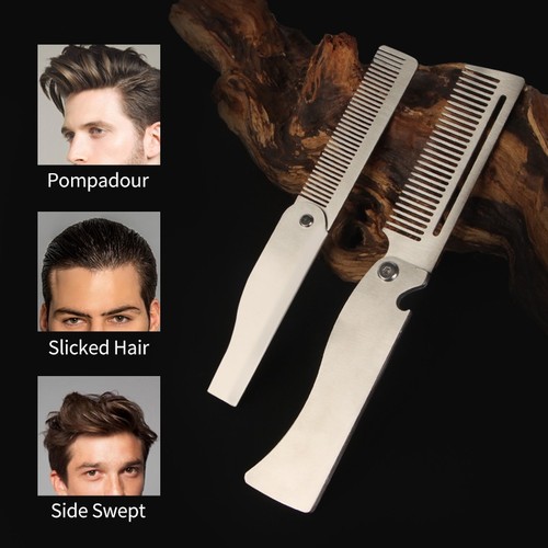 Folding pocket beard combs - pocket,