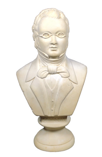 Schubert plaster bust vintage - schubert,