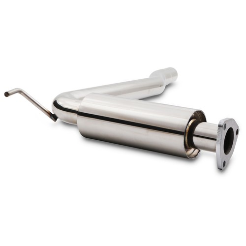 Stainless exhaust front - front, decat