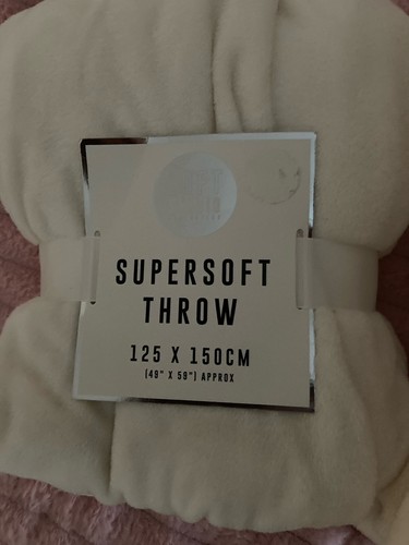 New cream super soft plush - cream,