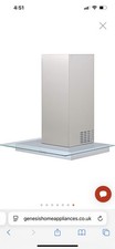Zanussi ZHC62653XA Cooker Hood 60cm Square Glass Chimney Extractor Fan NEW