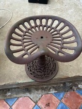 Cast iron tractor seat stool