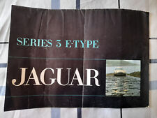 Jaguar E Type Series 3 Brochure 1971 4.2 & 5.3 V12 Fixed Head Coupe & Roadster.
