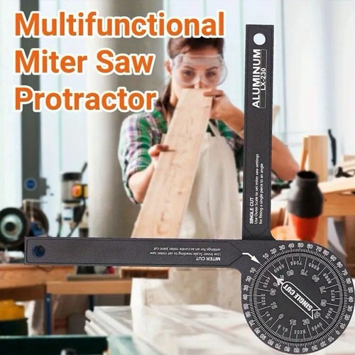 Aluminium mitre saw protractor - aluminium,