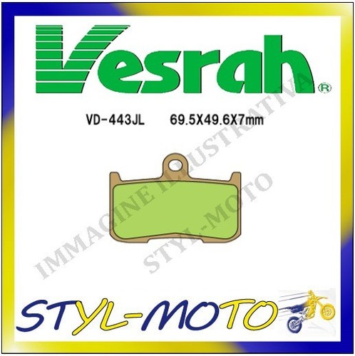443jl front sintered brake - vd-443jl,