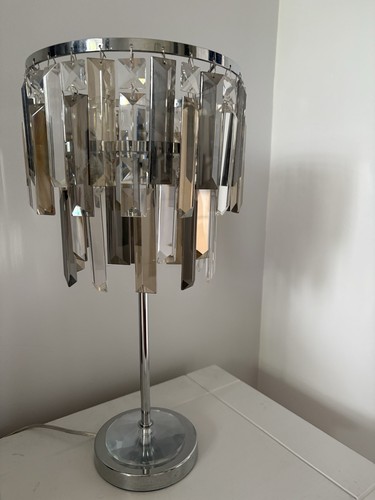 Two glass crystal bedside - glass, next