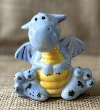 Cute Blue Ceramic Baby Dragon