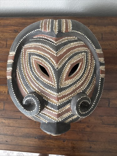 African round wood - african, mask