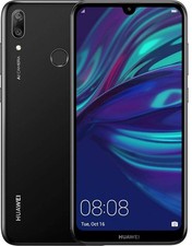 Huawei Y7 2019 Smartphone DUB-LX1 LTE 32GB Unlocked 6.26" Black Android -Cracked