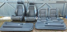 AUDI TT MK1 8N COUPE HEATED FRONT REAR SEATS DOOR CARDS BLACK HALF LEATHER