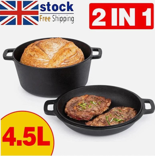 Cast iron dutch oven - 4.5l,