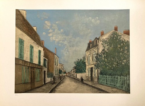 Utrillo mauritius lithograph - utrillo,