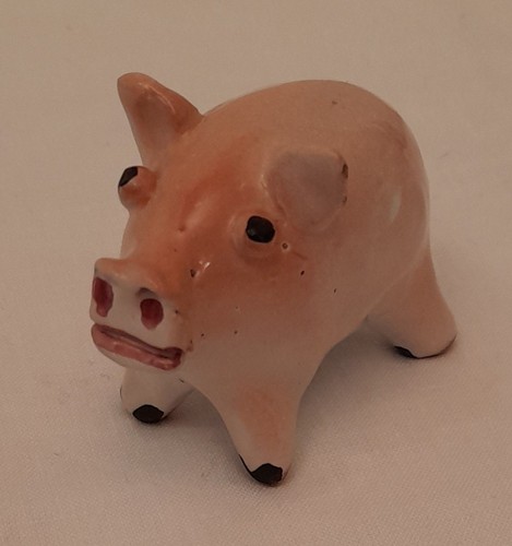 Ceramic pottery pig ornament - pig,