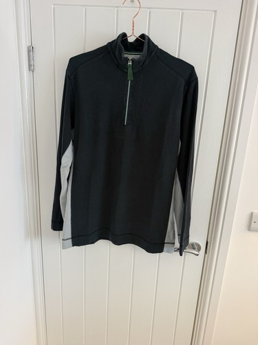 Black grey quarter zip - black,