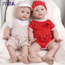 IVITA 20'' Big Silicone Reborn Baby Doll Soft Newborn Infant Silicone Doll