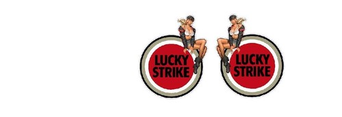 Lucky strike pin girl - strike,