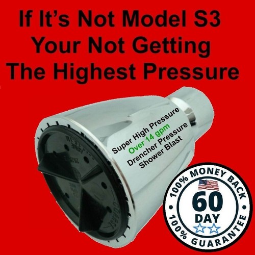 High pressure shower head over - high,
