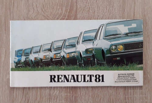Renault range brochure 1981 - renault,