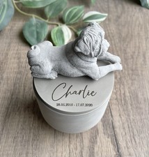 Personalised Pug Dog Urn /