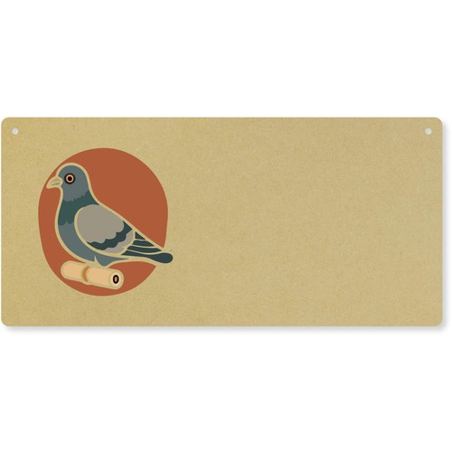 Carrier pigeon large wooden - large,