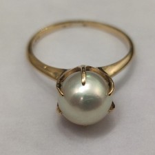 14ct Yellow Gold Ring Mikimoto