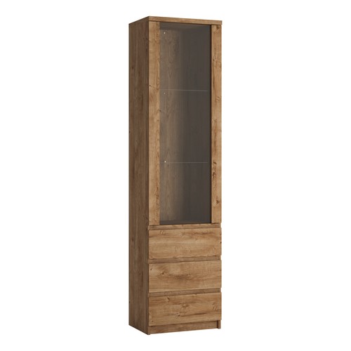 Tall display cabinet with - display,
