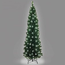 Slim Pre Lit Christmas Tree