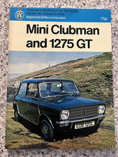 Classic Mini 1275GT Owners Guide Austin Morris Haynes Manual Handbook Mk3 Clubma