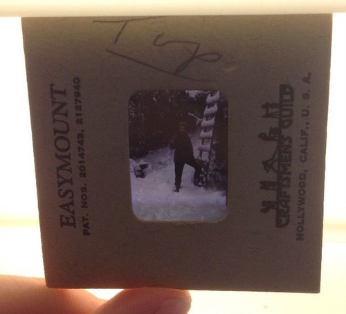 Vtg kodachrome woman - vtg, shoveling