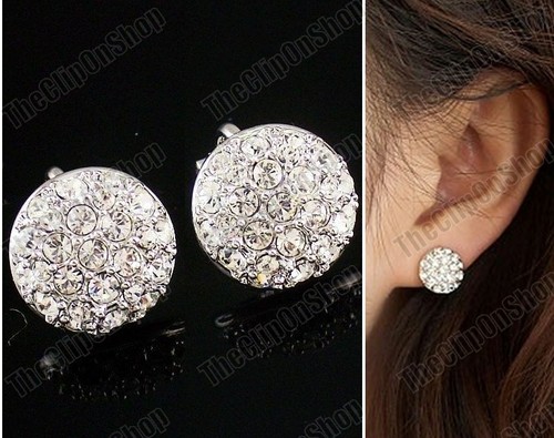 Clip 2cm crystal silver - clip,