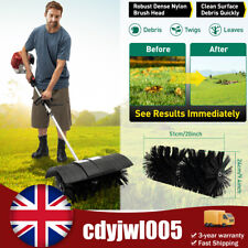Gas Power Nylon Brush Broom Sweeper Artificial Grass Driveway Turf Snow Clean UK