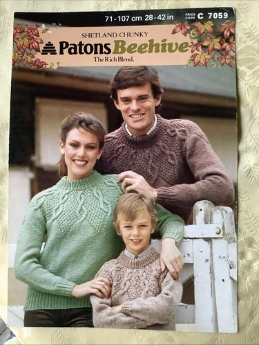 Patons knitting pattern 7059