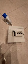 Caravan /Motorhome Mains 3 Way Fuse Box With Hook Up Plug