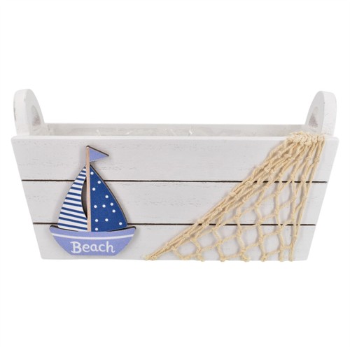 Small nautical wooden storage - wooden,