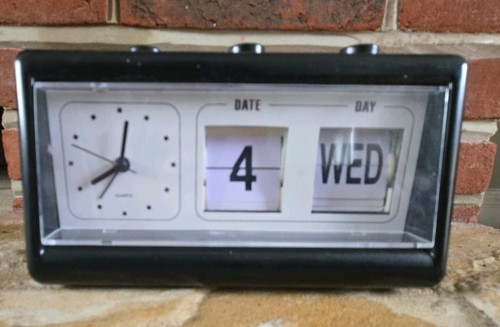 Vintage retro flip - flip, clock